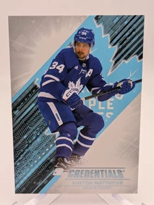💥 Base credenziali UD 2024-25 #34 Auston Matthews - Toronto Maple Leafs - Foto 1 di 2