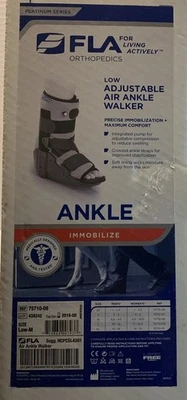 Fla Orthopedics Ankle Walker Low Height Size M Medium MD Right Or Left Therapy - Image 1 of 4