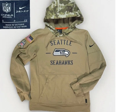 Sudadera con Capucha Seattle Seahawks Nike Salute To Service On Field Hombres S Dri-Fit Sudadera Foto 1 de 4