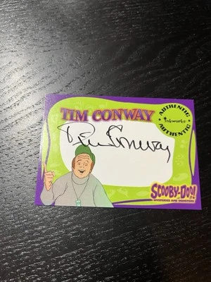 2003 Inkworks Scooby-Doo Tim Conway Auto Signature The Spirited Show #A2 - Image 1 of 2