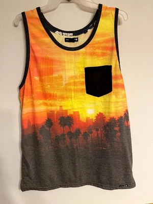 Ocean Current Tank Top Men’s Multi Color Print Tank Top Shirt M  - Изображение 1 из 4