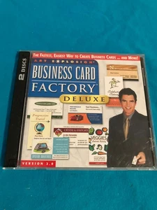 Business Card Factory Deluxe - Art Explosion (PC, 1999, 2003, 2-Disc Set) - Picture 1 of 7