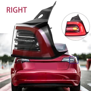 For 2017-2023 Tesla Model 3 LED Outer Tail Light Brake Lamp Passenger RH 1077398 - Picture 1 of 24