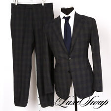 #1 MENSWEAR The Armoury x Ring Jacket Model 1 Lovat Wool Blue Grey Check Suit 48