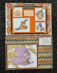 Handmade House Mouse Halloween Card (2 Card)