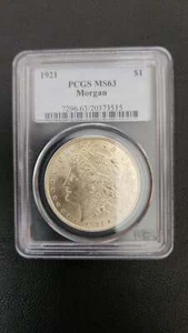 1921 - Morgan Dollar - PCGS MS63 - Picture 1 of 2