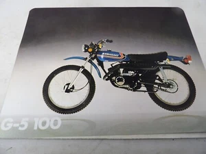FOLLETO DE VENTA ORIGINAL Kawasaki G-5 100cc - Imagen 1 de 2