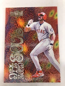 JUAN GONZALEZ 1999 METAL UNIVERSE CARD 7 OF 15 DS DIAMOND SOUL INSERT RANGERS - Picture 1 of 2