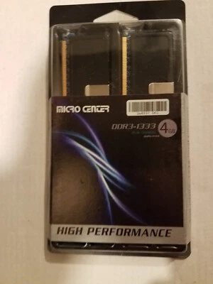 Micro Center 4GB DDR3-1333 PC3-10666 CL9 Dual Channel 240pin Memory Module - Image 1 of 3