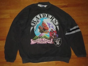 Vintage Apex-One Label - OAKLAND RAIDERS w/ Patch (XL) Sweatshirt - Picture 1 of 4