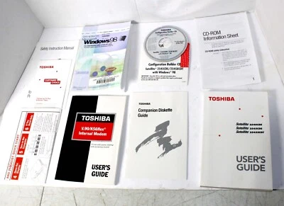 TOSHIBA SATELLITE 2540CDS, 2545 CDS & 2545XCDT LAPTOP USERS GUIDE & CD - Image 1 of 4