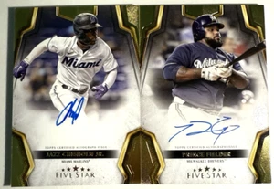 2024 Topps Five Star Baseball AUTO Lot (x2) JAZZ CHISHOLM JR. & PRINCE FIELDER - Picture 1 of 9