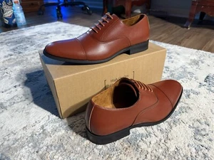 Ferro Aldo Brown dress shoes 10.5M [Fresh and unused] - Picture 1 of 4