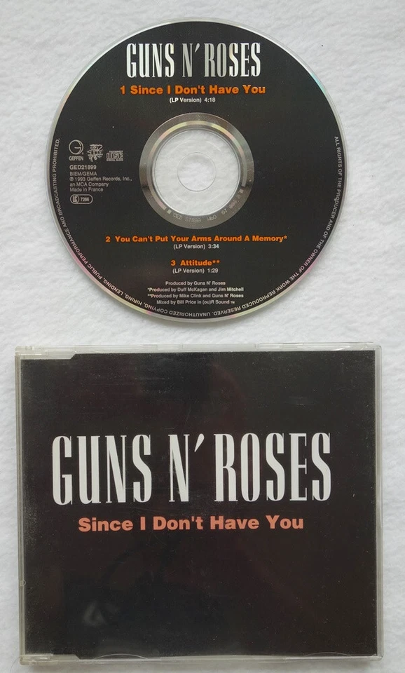 CD Maxi-Single Guns N´ Roses - Since I Don´t Have You - 1993 - Geffen - NM/G - Bild 1 von 1