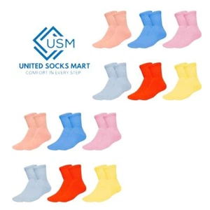 6 Pairs Women's Diabetic Ankle Sock Health Circulatory Cushion Cotton Size 9-11 - Picture 1 of 2