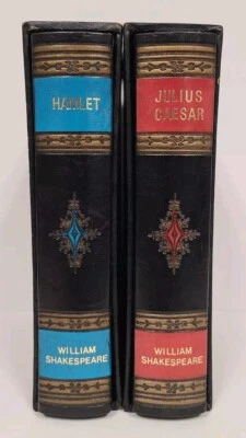 William Shakespeare Secret Storage Book Box Stash Box  Faux Leather Set of two - Image 1 of 4