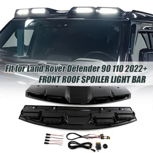 Gloss Black ROOF TOP LIGHT BAR For LAND ROVER DEFENDER 90 110 130 2020+ LED DRL - Bild 1 von 14