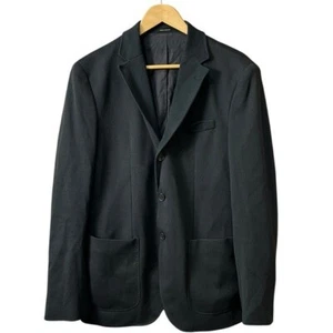 Massimo Dutti Dark Green Ribbed 100% Extra Fine Cotton 3 Button Blazer Size 38 - Picture 1 of 15