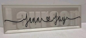 Personalized Etched Glass Name 3D Tile Plaque 4"x12" Home Decor Exquisite - Picture 1 of 7