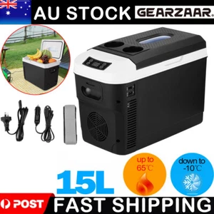 15L 12V/24/240V Centre Console Fridge Freezer Portable Travel Camping Car Cooler - Picture 1 of 13