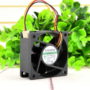 SUNON KDE1206PTV1 12V 1.7W 6025 4800 to 3 pin magnetic suspension cooling fan - Picture 1 of 5