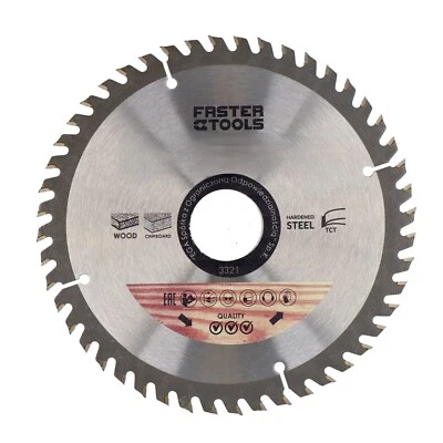 FASTER TOOLS TCT-Sägeblatt Kreissäge TCT 160 x30/ 25/20 48 Zähne Hartmetall