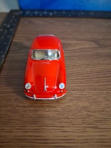Porsche 356 Carrera 2 Red Kinsmart Toy Car Model 1/32 Scale Diecast Metal New - Picture 1 of 4