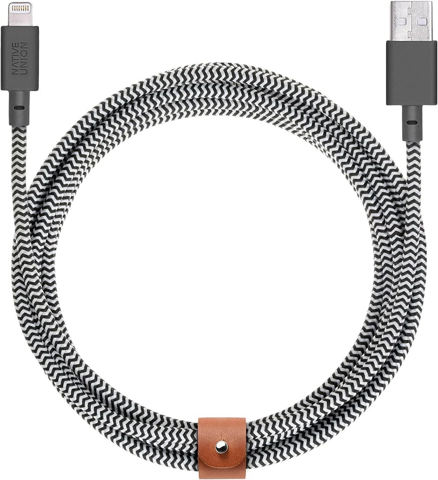 Native Union 10' Ultra-Strong Reinforced Apple MFI-Certified Lighting USB Cable - Image 1 of 2