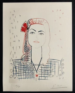 Pablo Picasso Lithograph Original COA Signed In Pen Numbered In Pencil 180ex - Picture 1 of 10