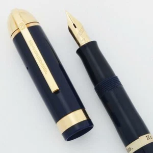 Eversharp Skyline Demi Fountain Pen - Gold Derby, Blue, 14k Flex Medium (New) - Picture 1 of 1