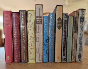 FOLIO SOCIETY 12 BOOK BUNDLE LEAR'S NONSENSE CHRISTOPHER COLUMBUS FATHERS & SONS - Imagen 1 de 2
