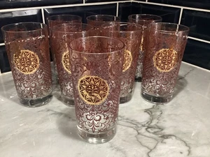 Vintage 60er Jahre Mid Century Modern Libbey Crown Collection Gläser (8) - Bild 1 von 4