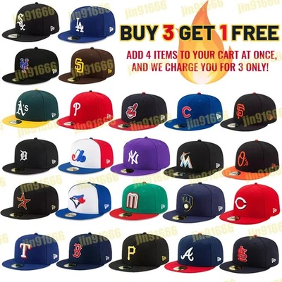 LA Dodgers New York Yankees Era Basic MLB 59FIFTY Fitted Cap - 5950 Men's Hat