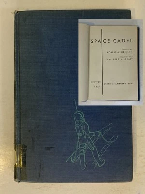 Early Printing! Space Cadet Robert Heinlein 1952 With Seal Hardcover ex-library - Image 1 of 4