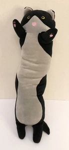 Lissipuppe Lissidoll Mewaii Black Gray Kitty Cat 18" Long Pillow Plush Stuffed - Picture 1 of 2