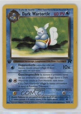 Dark Wartortle Italian 1st Ed. Pokemon Team Rocket #46 2000 - Image 1 of 2