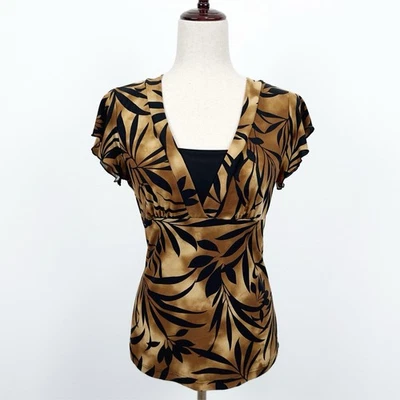 Vintage JKLA California Top Womens S Brown Fairy Grunge Phoebe Friends Retro 90s - Image 1 of 4