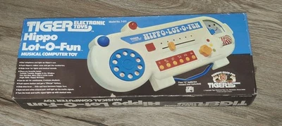 VINTAGE TIGER ELECTRONICS HIPPO-LOT-O-FUN MUSICAL COMPUTER TOY 7-511 NEW NOS HTF - Image 1 of 4