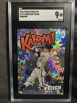 2022 Panini Absolute - Kaboom! Christian Yelich #K-CY - Image 1 of 2
