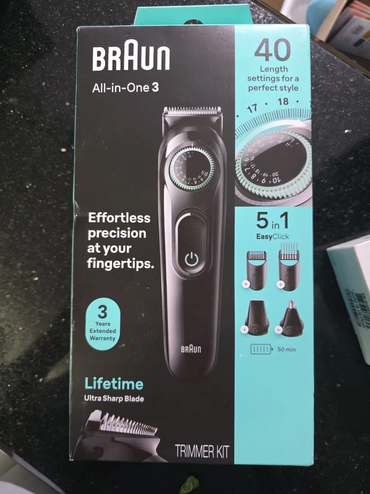Braun AIO 3450 All-In-One Style Kit Series 5-in-1 Trimmer  New - Image 1 of 1