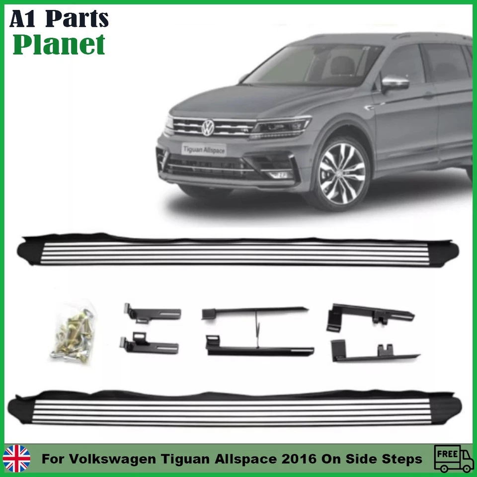 Juego de estriberas laterales para Volkswagen Tiguan Allspace 2016 en adelante Foto 1 de 4