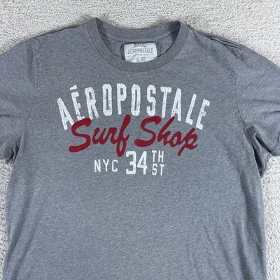 Vintage Aeropostale T-Shirt Mens XL Gray Y2K Surf Skate Grunge Preppy 90s NYC - Image 1 of 4