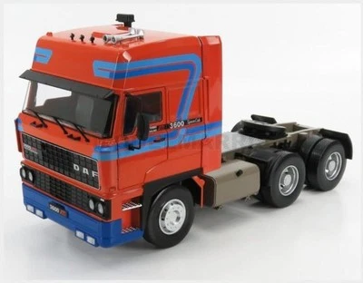 ROAD-KINGS RK180094 DAF - 3600 Space Cab Tractor Truck 3-ASSI 1986 - Orange Blue - Image 1 of 2