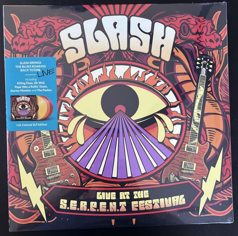 SLASH LIVE AT THE SERPENT FESTIVAL COLORED 3VINYL LP SET LIMITED NEW SEALED MINT - Image 1 of 2