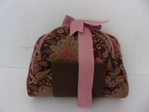 New Raymond Waites  Zippered Paisley Print 3 Piece Cosmetic Makeup Bags. - Picture 1 of 5