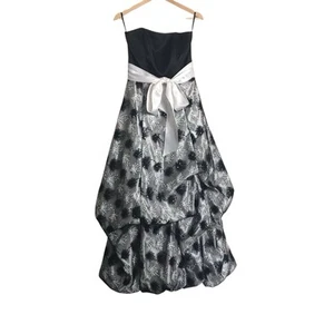 Gunne Sax Jessica Mcclintock XS Vintage Pailletten Starburst trägerloses Kleid Y2K - Bild 1 von 11