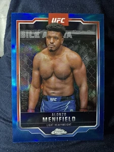 Topps 2025 cromo UFC ALONZO MENIFIELD #159 REFRACTOR AZUL/150 - Imagen 1 de 3