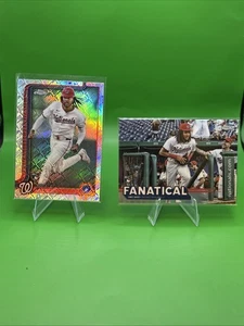 ‘25 Topps Chrome James Wood Topps Logofractor #132 Plus Fanatical FAN20 - Picture 1 of 5