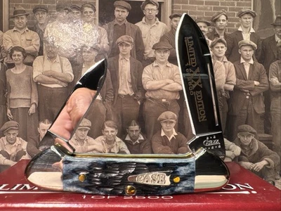 Case XX Baby Butterbean Mediterranean Blue Bone Limited Edition 2002 Mint In Box - Image 1 of 4