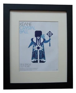 KEANE+Crystal Ball+POSTER+AD+QUALITY FRAMED RARE ORIGINAL 2006+FAST WORLD SHIP - Imagen 1 de 8